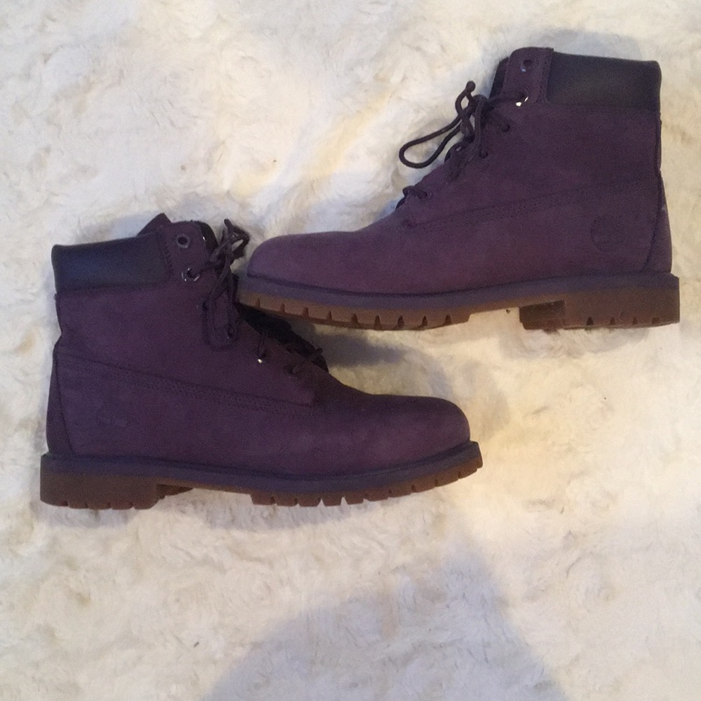 Brand new purple Timberland boots